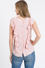 Load image into Gallery viewer, Tie Ruffle Blouse