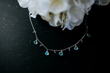 Load image into Gallery viewer, Frozen Aqua Chalcedony Gem Necklace