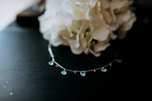 Load image into Gallery viewer, Frozen Aqua Chalcedony Gem Necklace