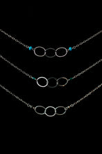 Load image into Gallery viewer, Silver Rings Necklace