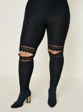 Load image into Gallery viewer, Lace Cut Out Leggings