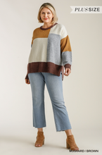 Load image into Gallery viewer, Color Block Sweater Blouse
