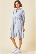Load image into Gallery viewer, Tiered Button Up Midi Dress