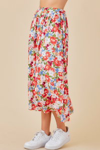 Betsy Floral Midi Skirt