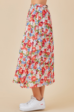 Load image into Gallery viewer, Betsy Floral Midi Skirt