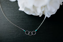 Load image into Gallery viewer, Silver Rings Necklace