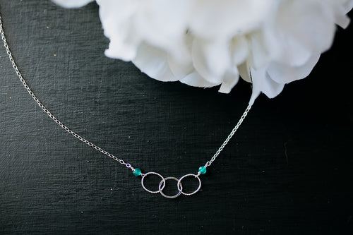 Silver Rings Necklace