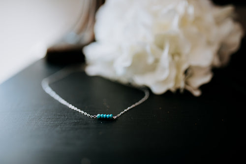 Turquoise Short 5 Stone Necklace